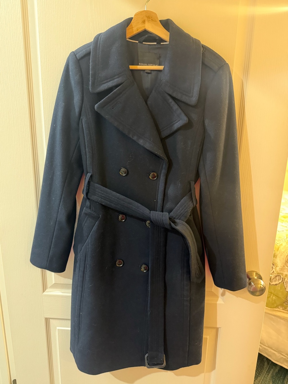 Banana Republic Navy Blue Trench Coat